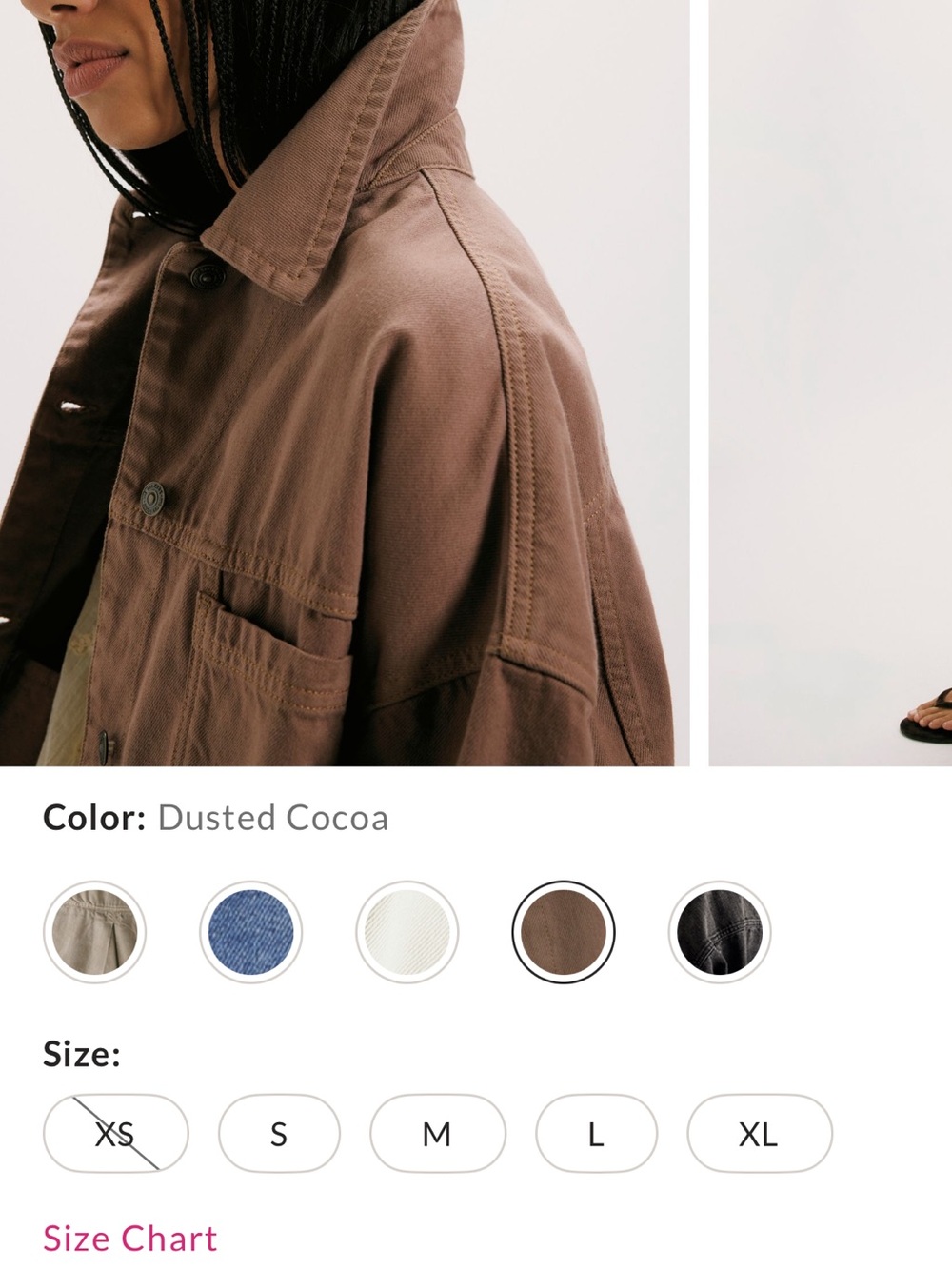 Free People Distressed Brown Jean Jacket